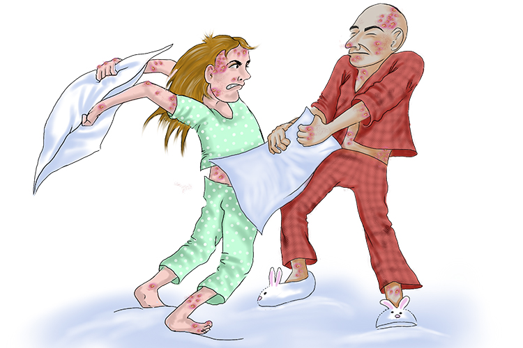 The battle of the pyjamas (The Bahamas) was fought by people in their nightwear who had nast sores (Nassau)